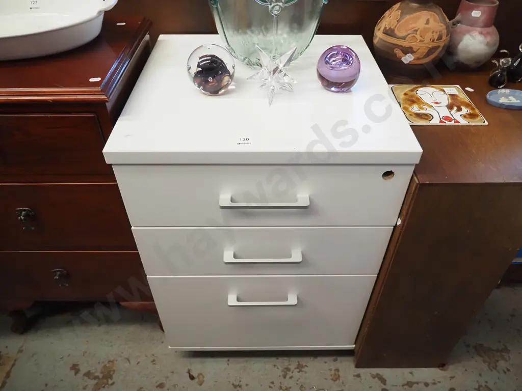 mdf melteca 3 drawer office rollaway Image 1++