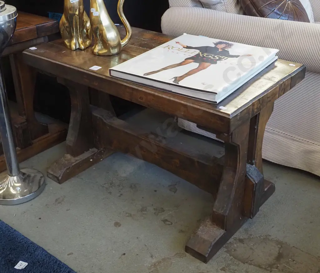 solid wood bench seat/end table Image 1++