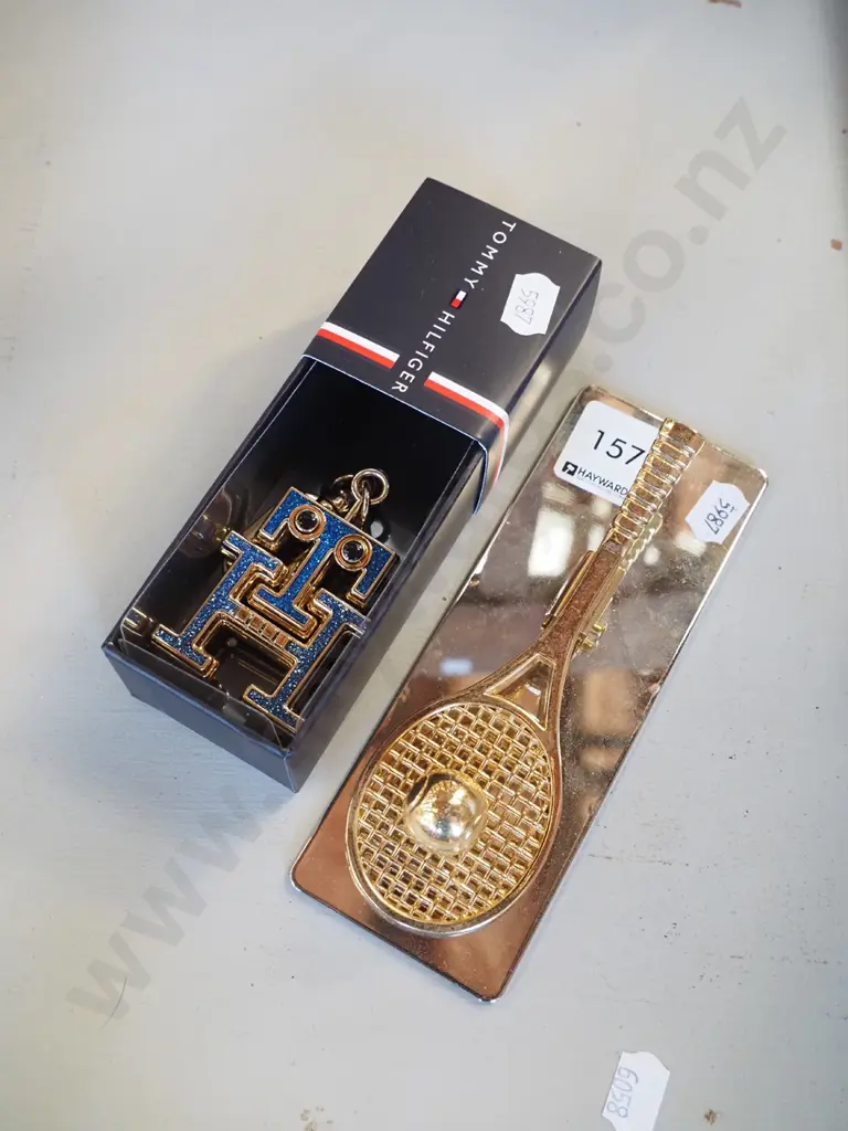tennis themed clip , Tommy Hilfiger key ring Image 1++