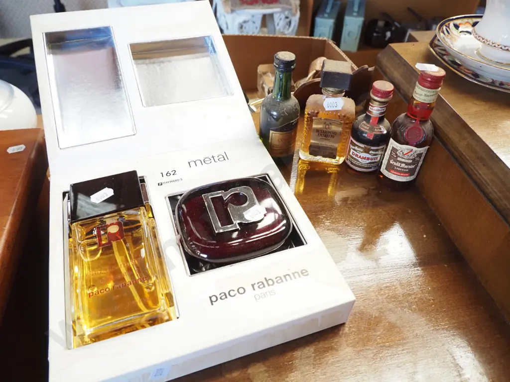 Paco Rabanne toiletry set, spirit miniatures etc Image 1++