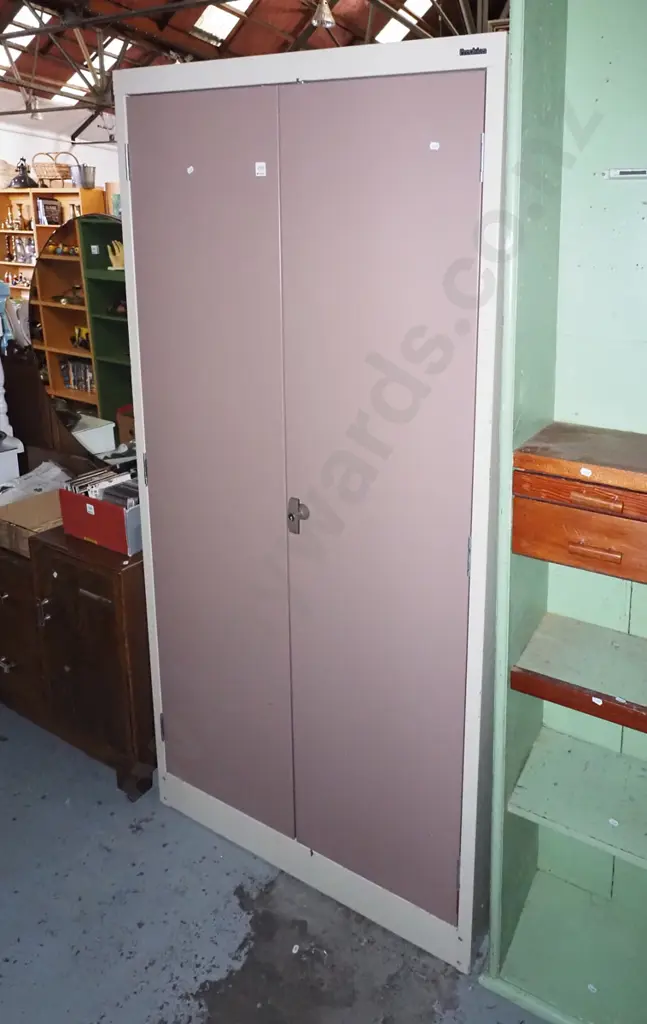 Precision 2 door metal cabinet - adjustable internal shelves- no key H-1830 W-920 D-410 Image 1++