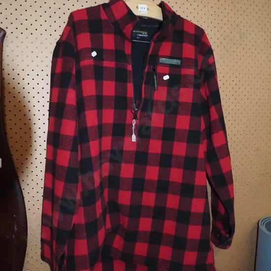 black and red checked Norseware large bush shirt