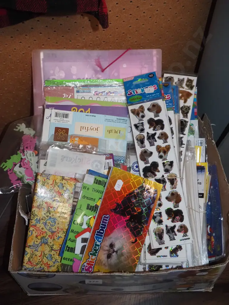box; crafters supplies, stickers etc Image 1++