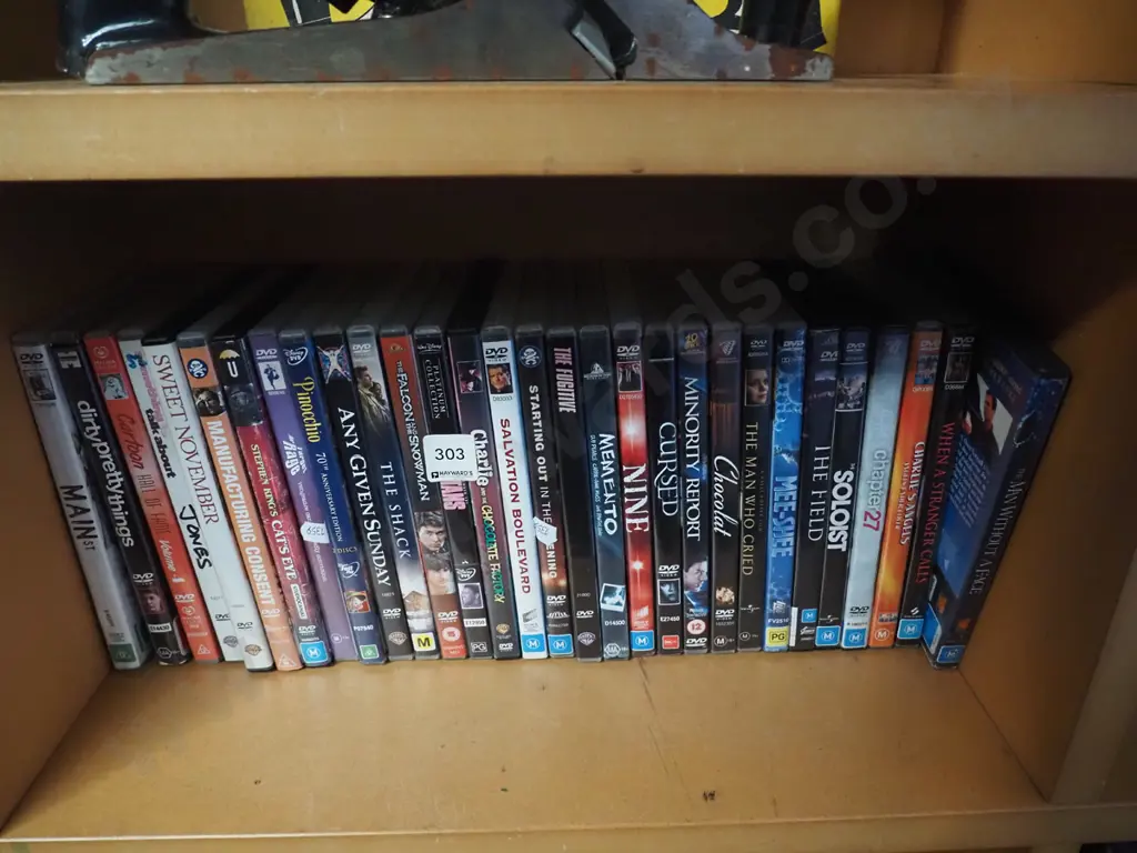 shelf of DVDs Image 1++