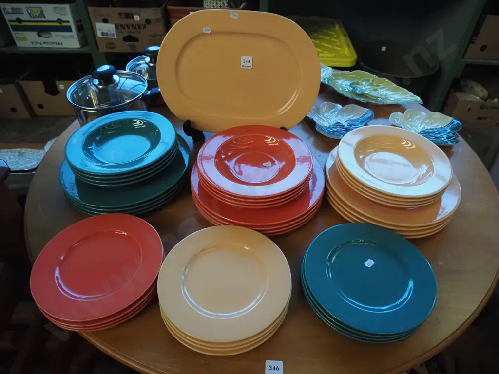 assorted Italian coloured plates, bowls, ashet  Image 1++