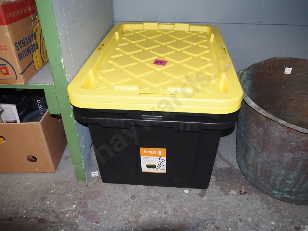 2x 100L heavy duty storage boxes Image 1++