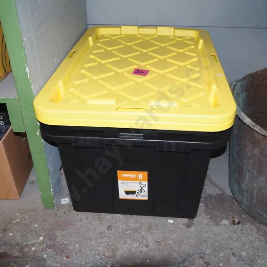 2x 100L heavy duty storage boxes