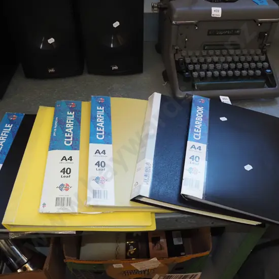 6x clear folders of stamps