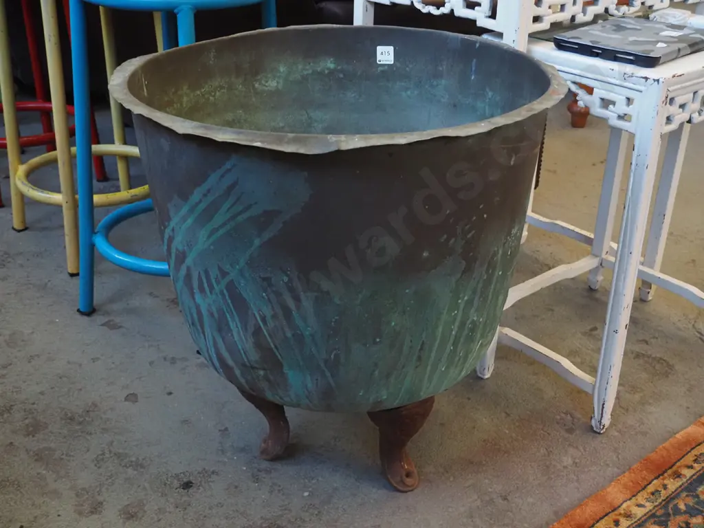 copper copper with 3x cast iron bath feet Image 1++