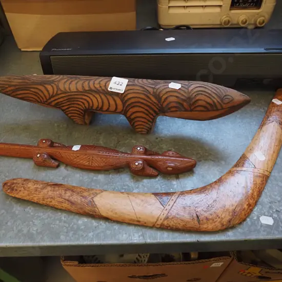boomerang, 2x souvenir ware items