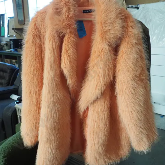 size L orange ladies coat
