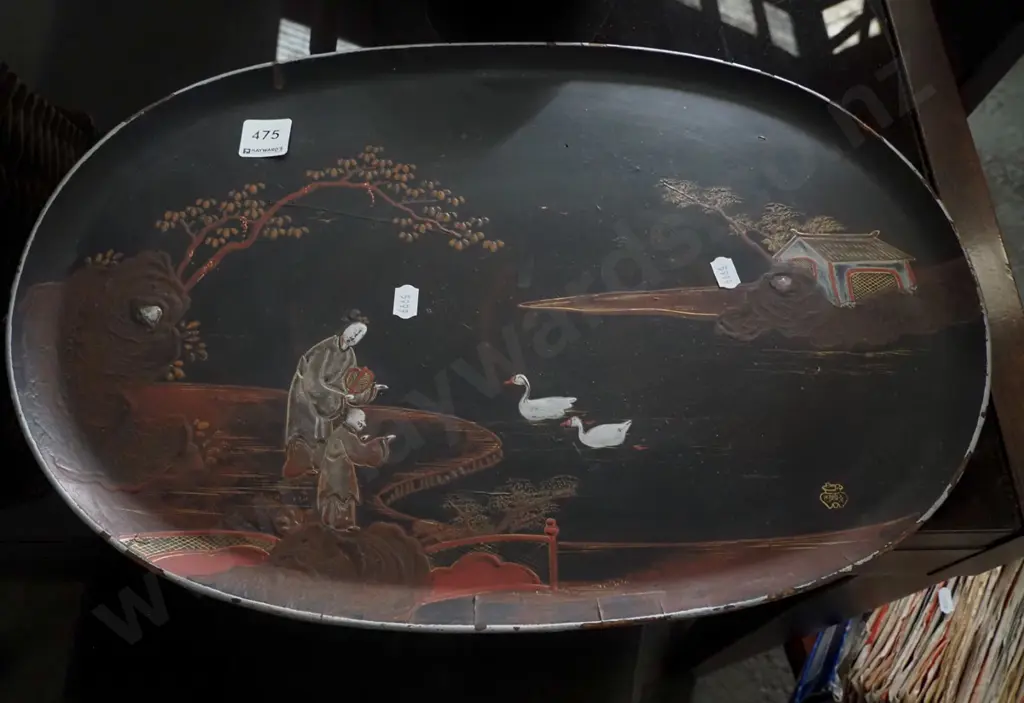 Asian lacquer tray Image 1++