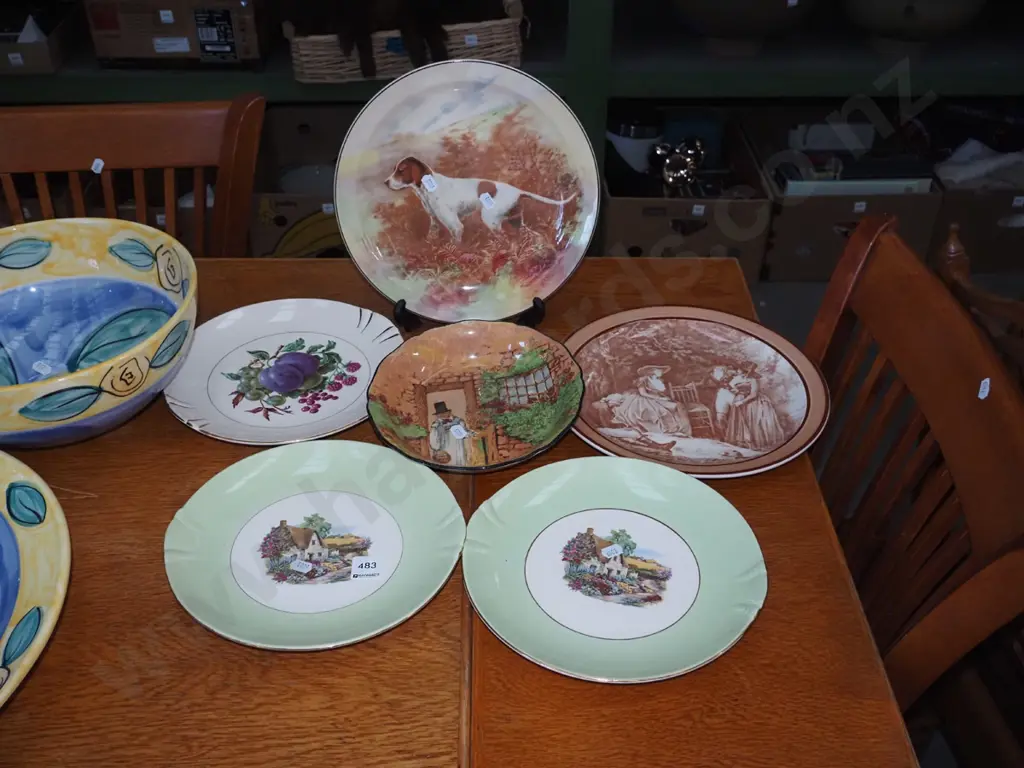 5x cabinet plates, Doulton bowl Image 1++