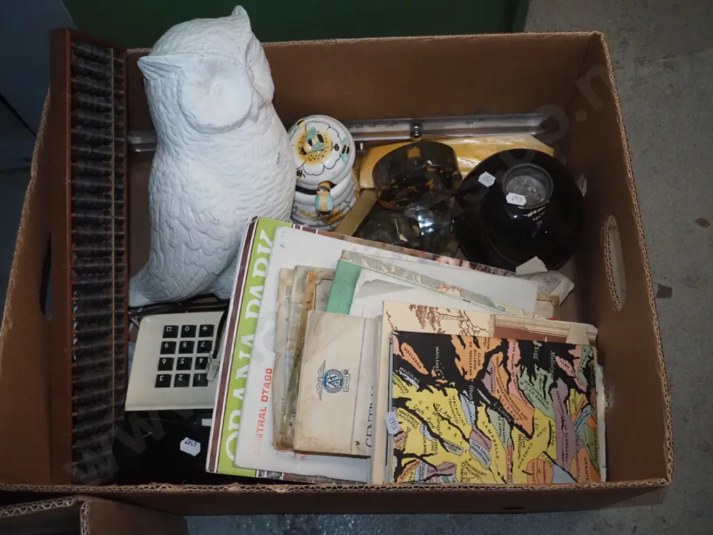 box; maps, push button phone, abacus etc Image 1++
