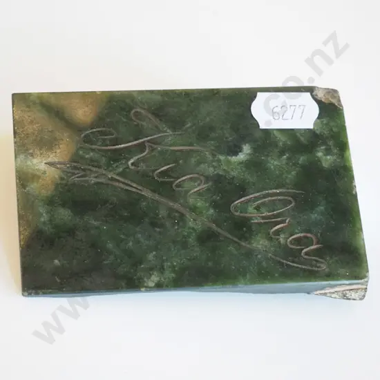 polished green stone - Kia Ora
