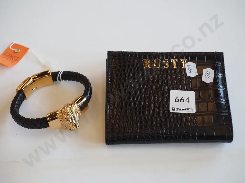 lion head bracelet, wallet Image 1++