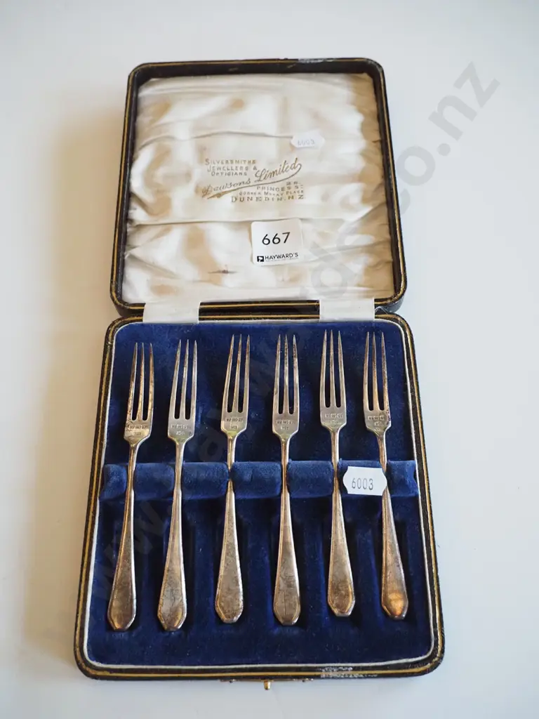 cased sterling silver forks Image 1++