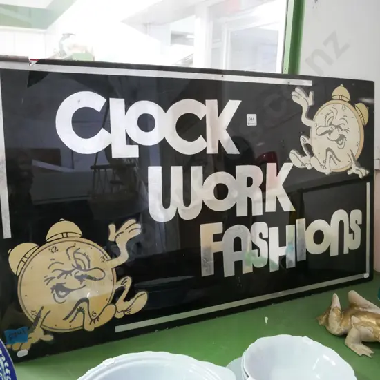 perspex sign - Clock Work Fashions