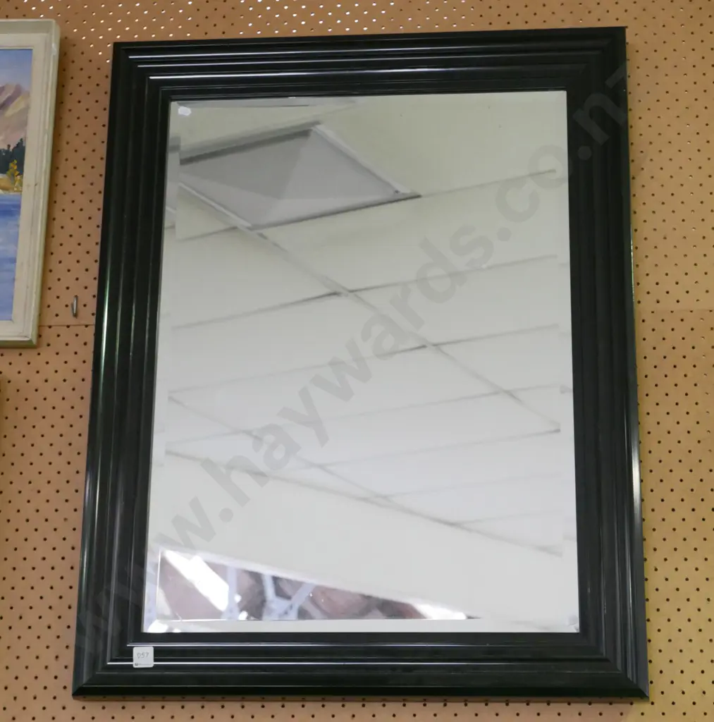 black framed wall mirror Image 1++