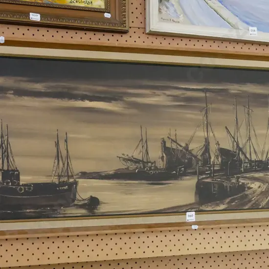 framed print - fishing boats