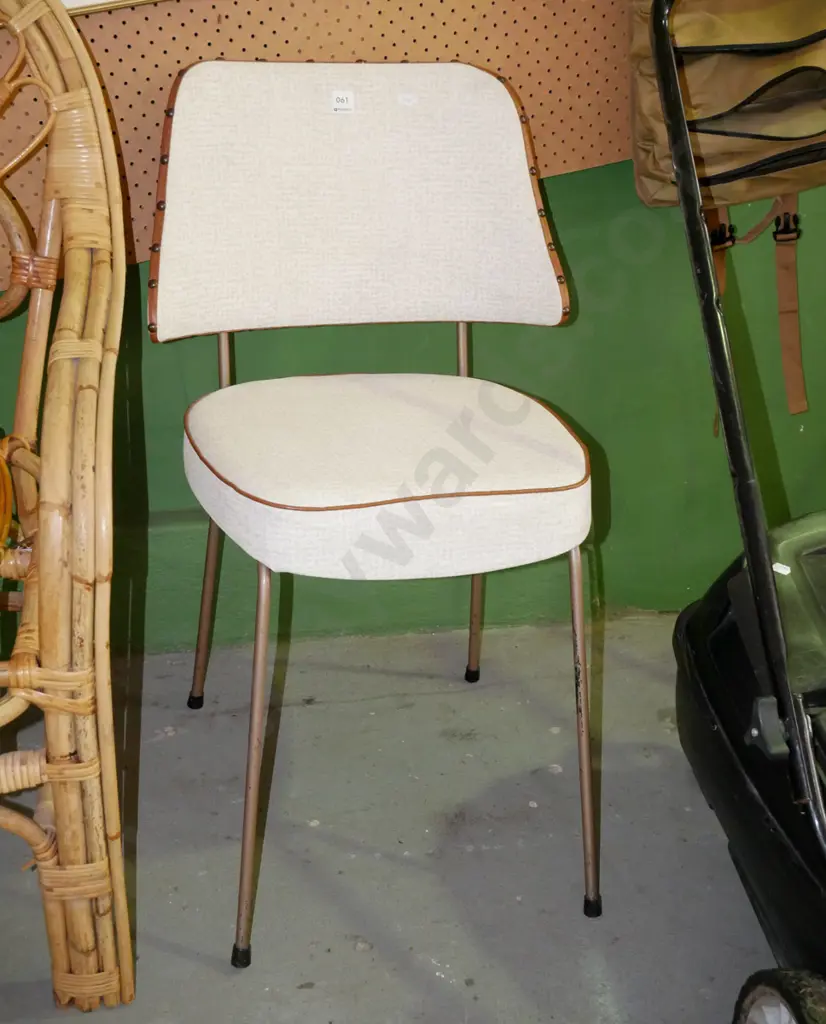 mid-century vinyl dining chair Image 1++
