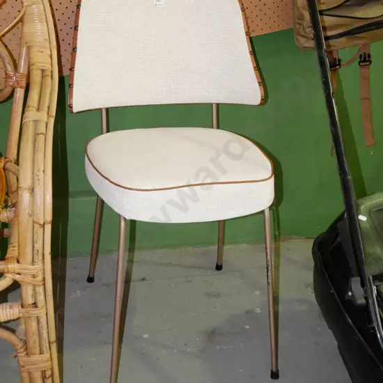 mid-century vinyl dining chair
