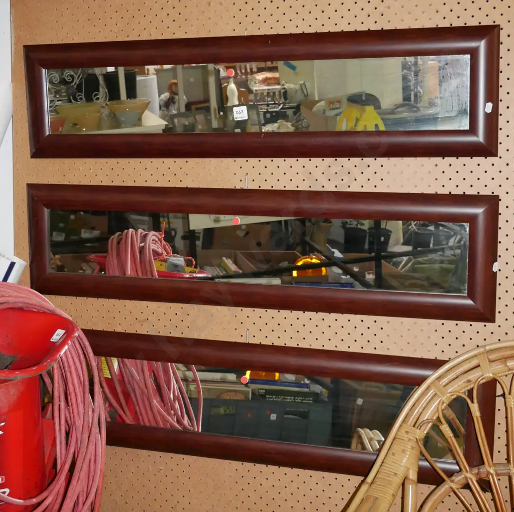 3x rectangular wall mirrors W-950 - red dots Image 1++