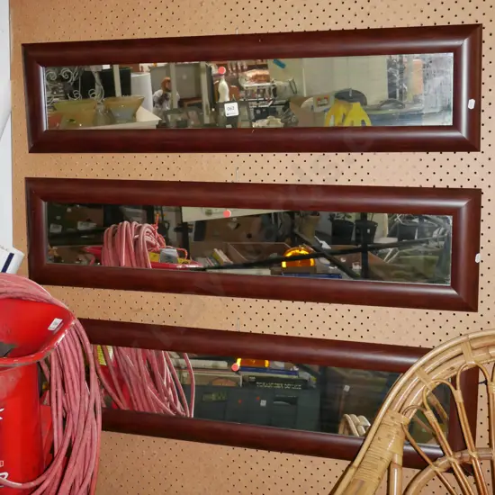 3x rectangular wall mirrors W-950 - red dots