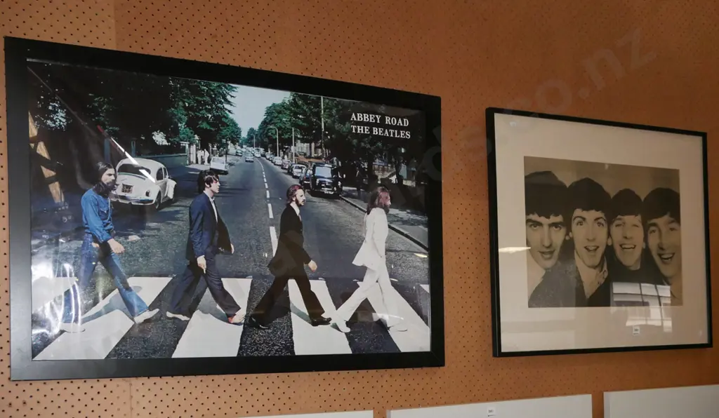 framed Beatles print Image 1++