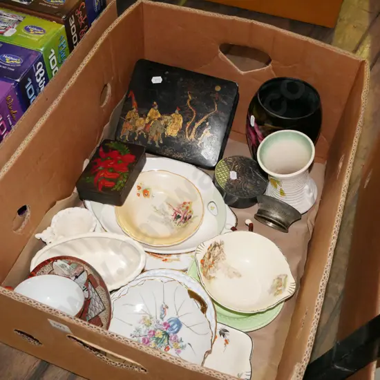 box; bowls, vases, jewellery box etc