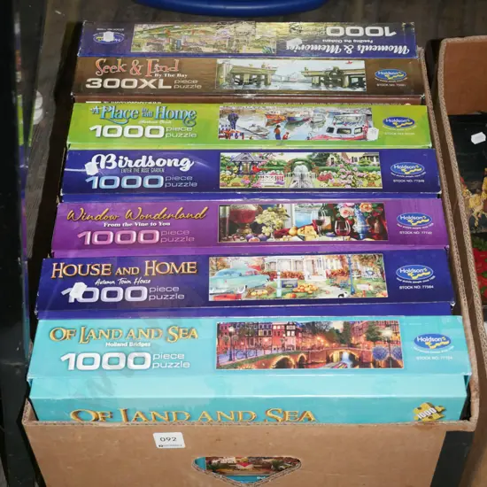 box of puzzles