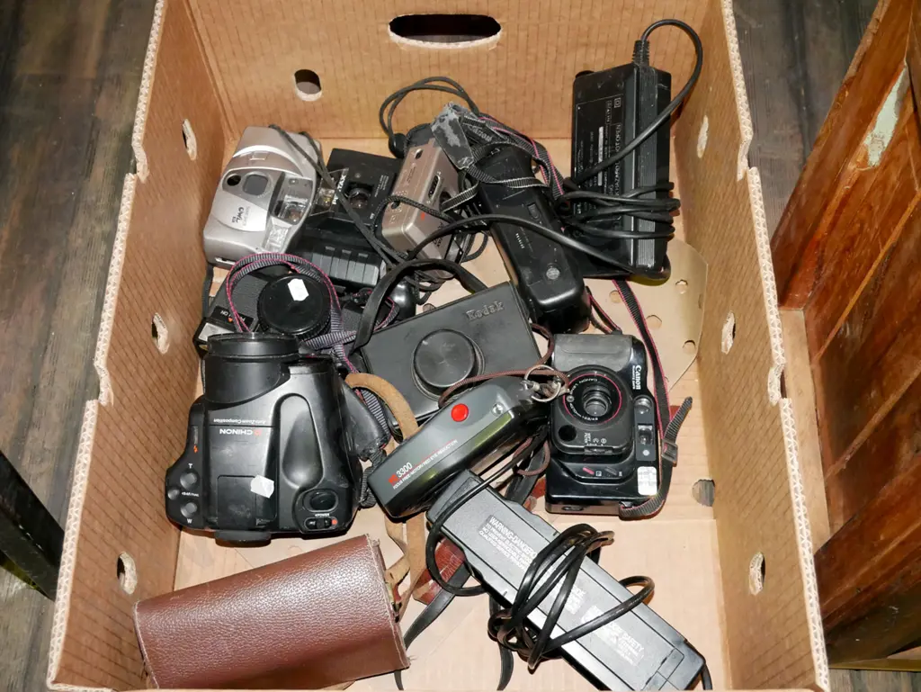 box of 35mm film cameras Image 1++