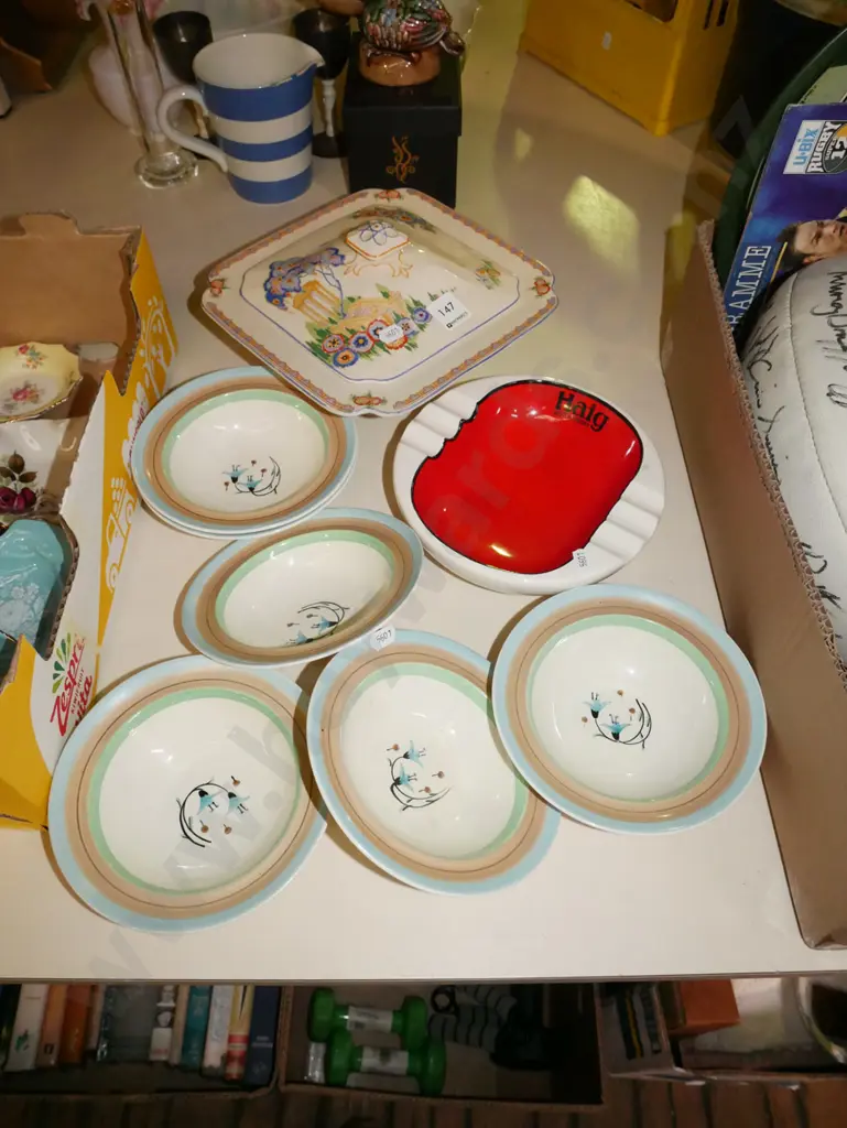 ashtray, sweet dishes, Maddock & Sons lidded vege Image 1++