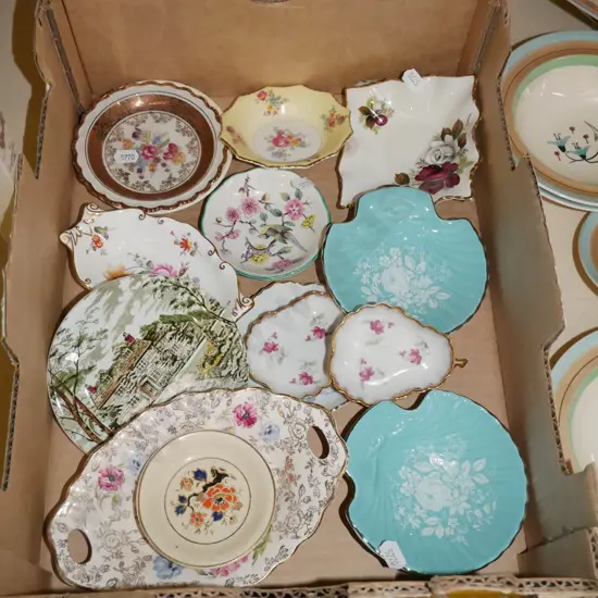 box; small plates, dishes