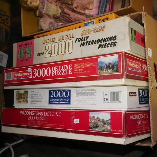 box of puzzles