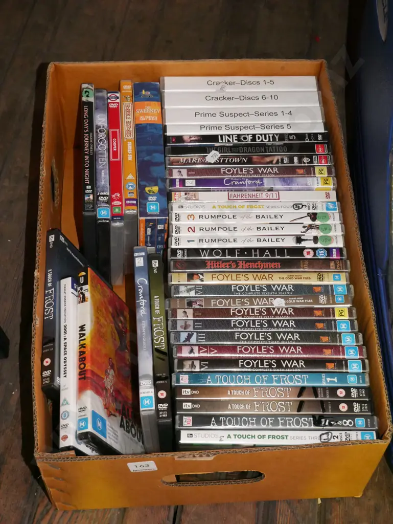 box of DVDs Image 1++