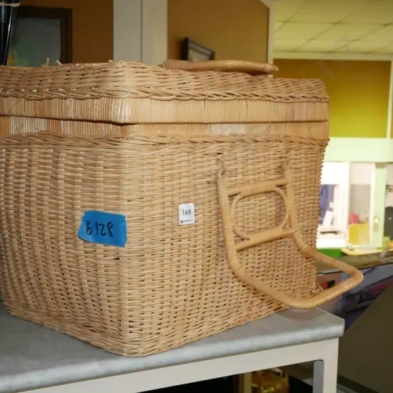 cane picnic hamper