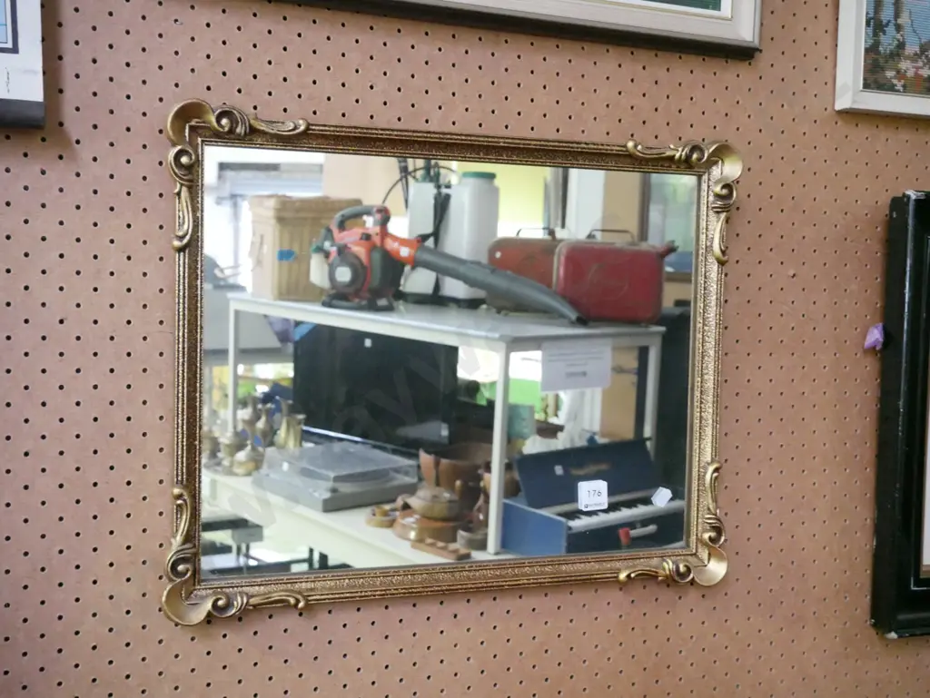 gilt framed wall mirror Image 1++