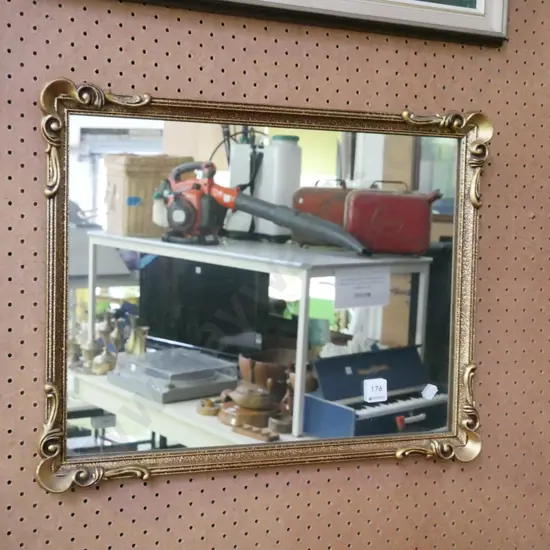 gilt framed wall mirror