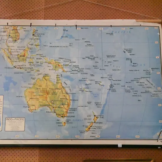 old school map - Indo Pacific