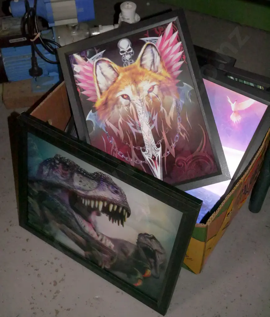 box of holographic fantasy prints Image 1++