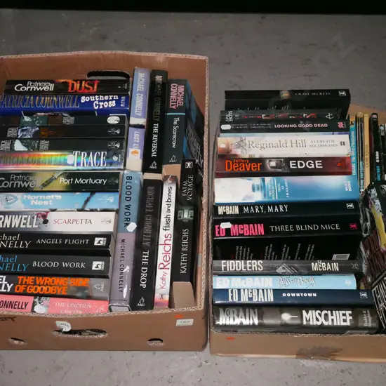 2x boxes of books