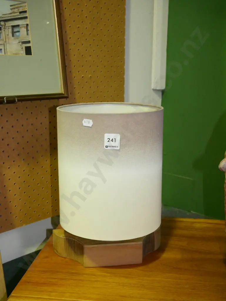 wood based table lamp Image 1++