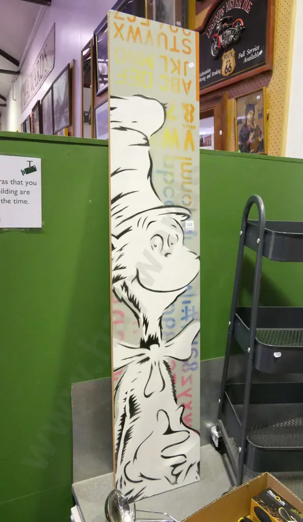 Cat in the Hat acrylic on board Image 1++