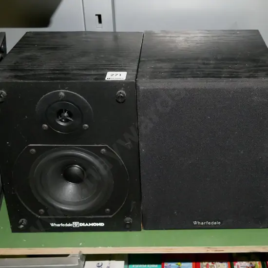 pair of Wharfedale diamond bookcase speakers