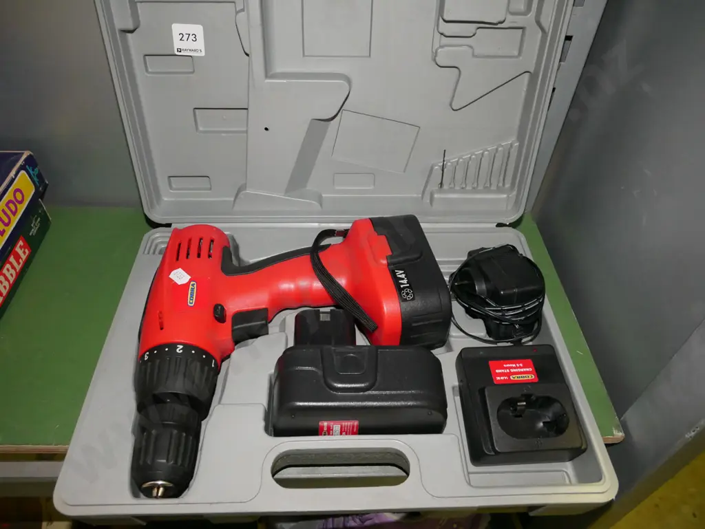 cased Cobra battery powereds drill  Image 1++