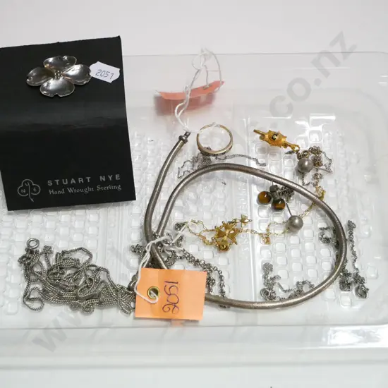 tray of costume jewellery