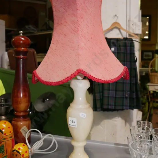 alabaster table lamp H-490