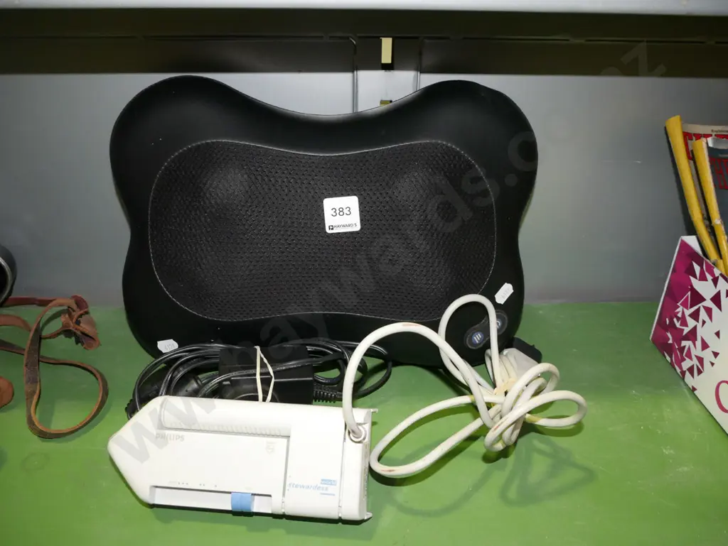 massage pillow, travel iron Image 1++