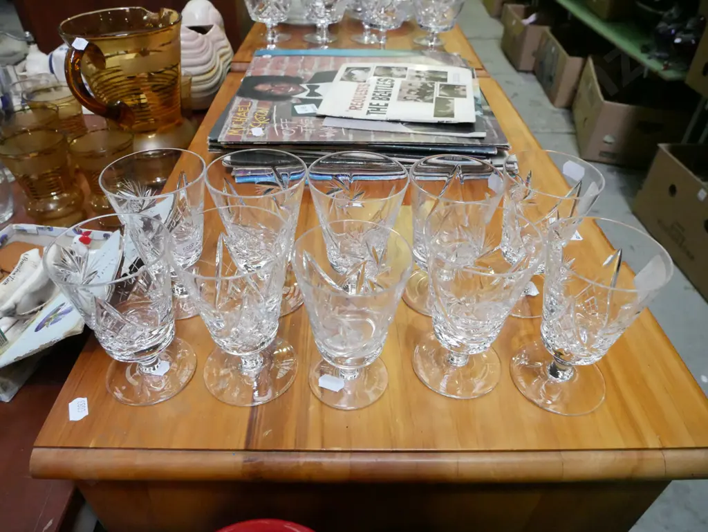 10x cut crystal short stemmed glasses Image 1++
